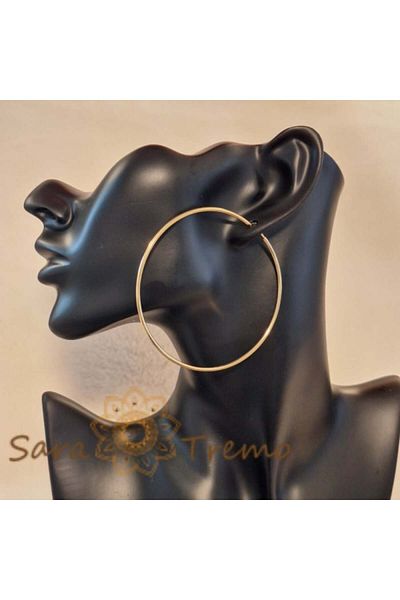 saratremo Extra-Large Classic Earrings 7 cm - Bold Refinement and Superior Quality from Brazil