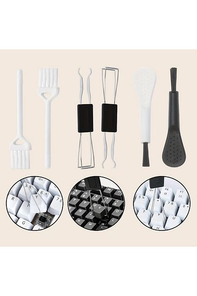 Choice 6Pcs Puller & Cleaner Mechanical Keyboard Key Cap Puller Universal Keycap Shaft Remover Key Cap Extr