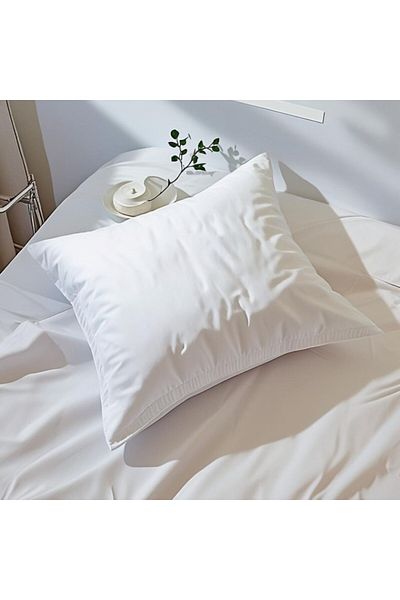 Pucioasa Hotel pillow cotton percale 70 × 70 cm, Luxury, microgel filling, white