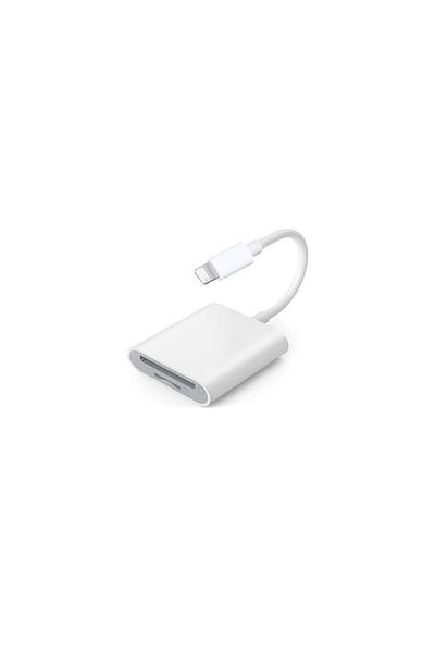 Choice WHITE Single-wire 2-in-1 multi-function card reader, high transmission, durable, suitable for Apple