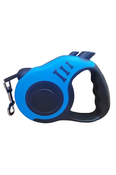 Choice 3 Meters Blue Pet Traction Device, Pet Dog Automatic Retractable Traction Rope, Bone Printed Dog Wal