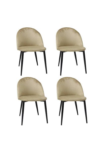 ARTA DOOR Set of 4 Bella Chairs Black Leg, HoReCa, Kitchen, Living Room, Office, Bedrooms, Hallways