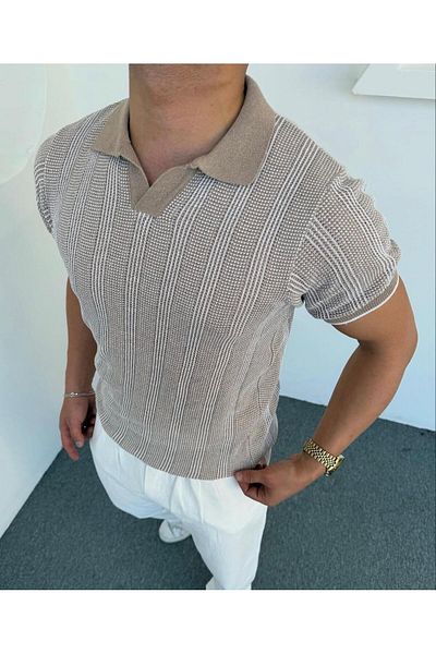 laqa Double Color Nurse Collar Knitwear