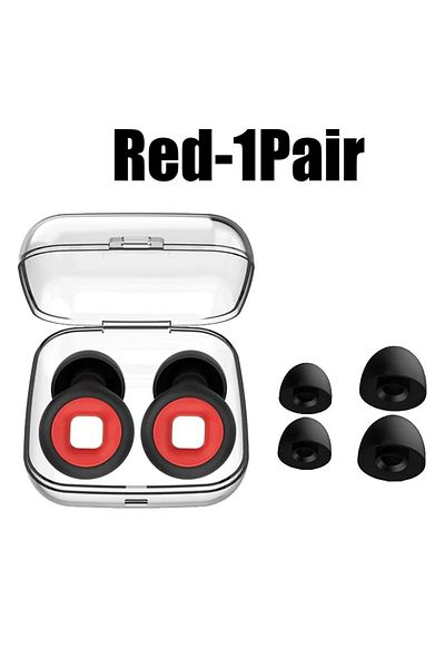 Choice Red-1Pair Silicone Earplugs for Swimming Sleep Noise Cancel Noise Reduction-Soundproof Reduce Distur