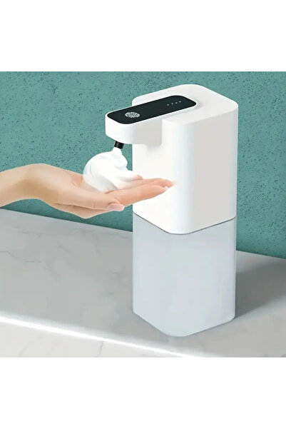 Choice موزع صابون أوتوماتيكي أبيض من الرغوة معقم لليدين يعمل بالأشعة تحت الحمراء قابل لإعادة الشحن عبر USB