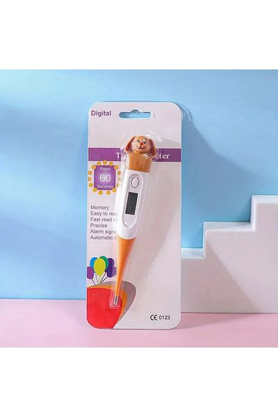 Choice Dog 1pc Baby Cartoon Digital Thermometer Oral Armpit Flexible Tip Waterproof Cute Design Frog Cow Ra