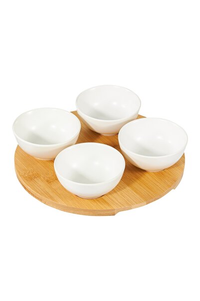 Ambition Bowl Set, 5 Pieces, Round, Matt White,