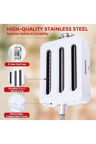 Choice ka 3 in 1 pasta 3-in-1 Pasta Maker Attachment for KitchenAid Stand Mixer, Includes Pasta Roller, Spa