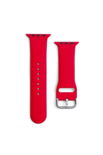 Hurtel Silikonowy pasek do zegarka Apple Watch Ultra 2-9/SE 42/44/45/49mm Silicone Strap APS czerwony