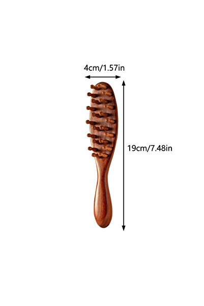 Choice 1 قطعة مشط تدليك فروة الرأس من خشب الصندل مشط ميريديان 22 مشط شعر الرأس ذو الأسنان الخشنة لتجميل الجسم