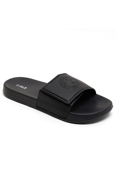 R&B Black MENS SLIDERS 40-45