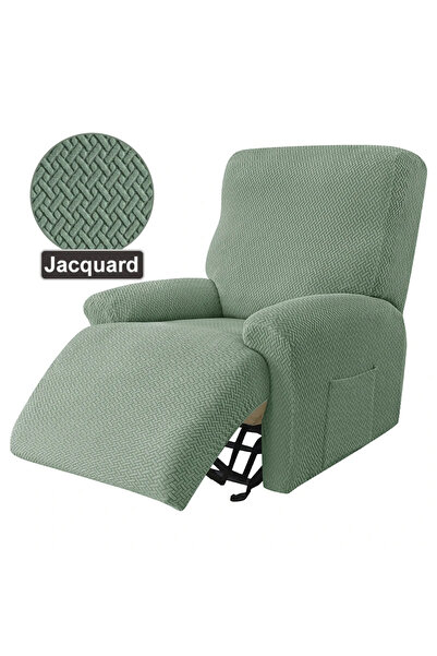 Choice غطاء أريكة استرخاء من سباندكس سماوي بمقعد واحد، غطاء راليكس، أغطية كرا...