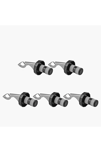 Choice 5 قطع حمراء من 1 إلى 10 قطع سدادة نبيذ مضغوطة مفرغة من الهواء، سدادة ز...