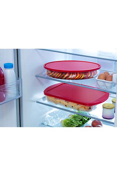 OCUİSİNE FRANCE Heat-resistant pot with plastic lid 35x24x6cm, 3L