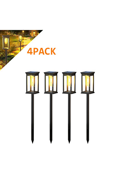 Choice 4 قطع 1/2/4 مصابيح مسار تعمل بالطاقة الشمسية في الهواء الطلق مقاومة لل...