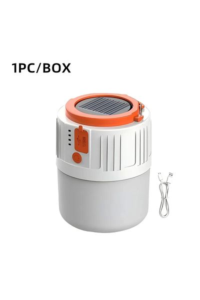 Choice white Solar LED Camping Light Bulb 6 Lighting Modes USB Rechargeable Power Bank Outdoor BBQ Tents Ha