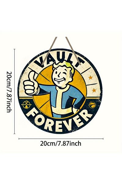Choice Blue Vintage Nuka Kola wooden sign 7.8x 7.8 inches-iconic vault boy design, bar, cafe and beach hous