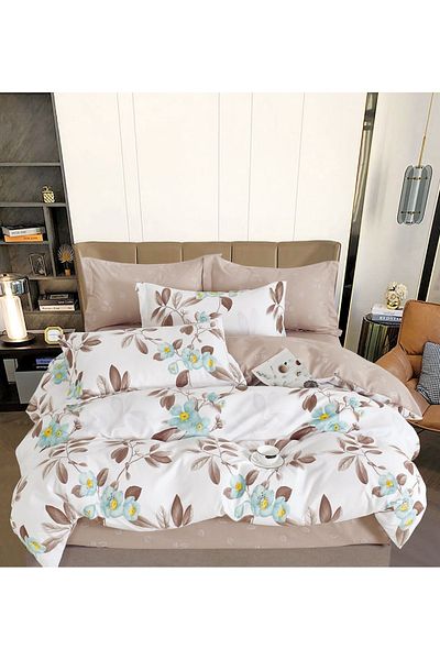 CHIRASO FINET Cotton Bed Linen, Classic Sheet 240x250cm, Duvet Cover 200x230cm, 4 Pillowcases