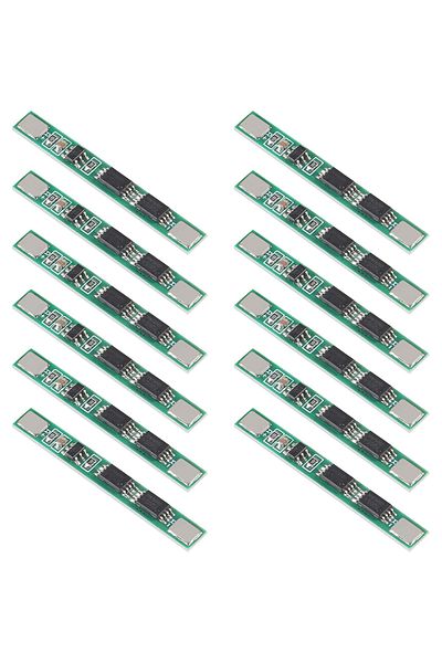 Choice 12pcs 12pcs 1S 3.7V 4A 18650 Charger PCB BMS Protection Board for Li-ion Lithium Battery Cell