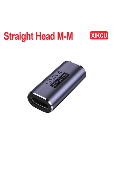 Choice محول USB Type-C برأس مستقيم M-M XIKCU لأجهزة Macbook محول شحن سريع بزاوية 90 درجة من الذكور إلى الإناث