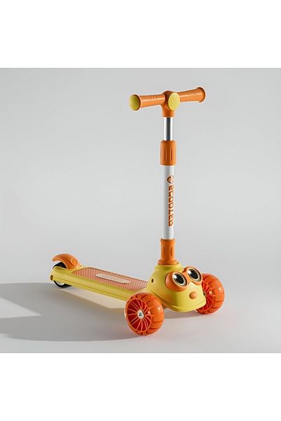 rexa Eyes Design 3-Wheel Foldable Scooter for Kids – Adjustable Handlebar, Lightweight & Portable