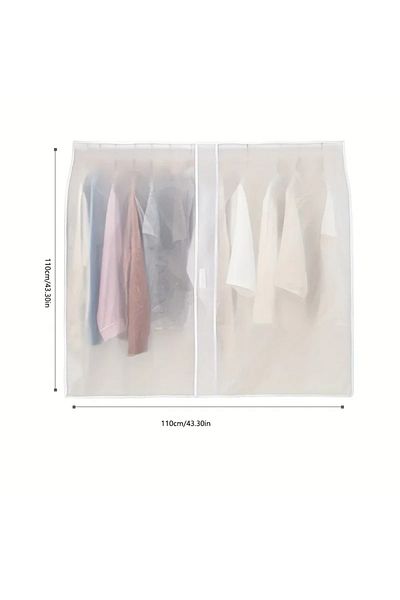 Choice White Household Clothing Dust-proof Cover Translucent Dust-proof Clothing Cover Wardrobe Storage Sui