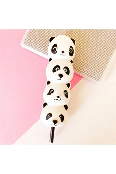 Hediye Vakti Sevimli Panda Squishy Kalem Beyaz