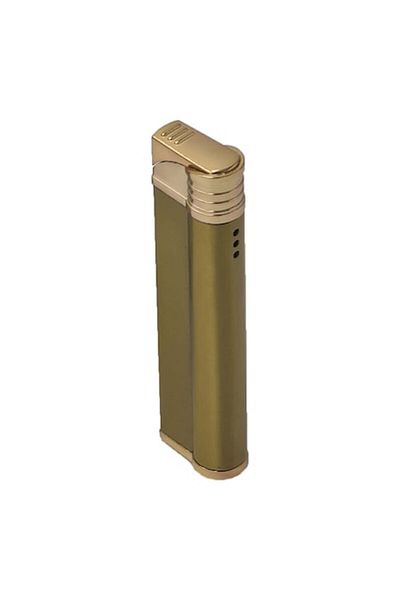 dalimag Metal gas lighter, windproof, robotic slim model, rechargeable, gold, gift box,