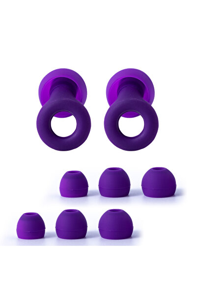 Choice سدادات أذن HUAK أرجوانية - حماية سمع أنيقة معتمدة للحفلات الموسيقية وا...