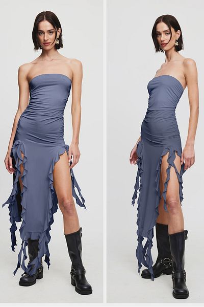 World Fashion Trends ΦΟΡΕΜΑ ΜΕ ΔΙΠΛΟ ΣΤΡΑΠΛΕ ΕΞΕΛΙΚΤΟ ΕΜΠΙΣΤΟΣ ΕΜΠΙΣΤΟΣ