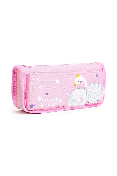 R&B Pink Girls Pencil Pouch