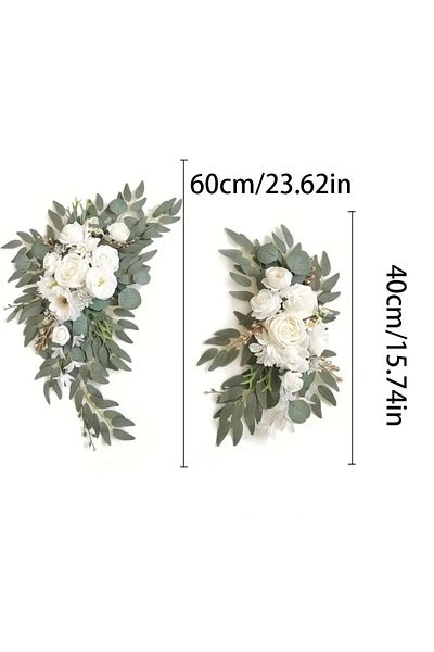 Choice White Romantic White Artificial Wedding Flowers Artificial Arch Flowers Artificial Wedding Arch Flow
