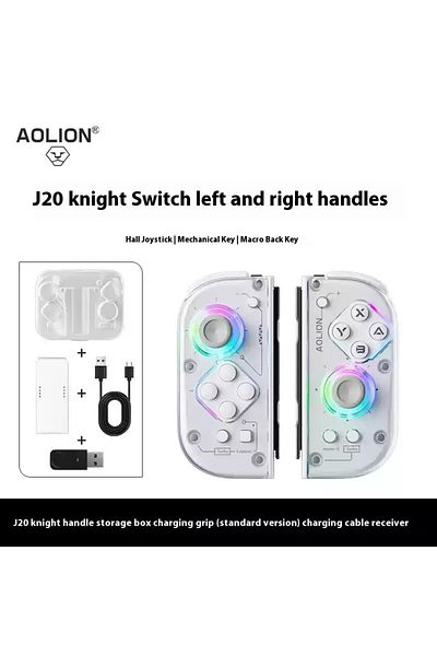Choice With Charge Dongle Aolion J20 Knight Wireless Gamepad with Left And Right Switch Hall Joystick Motio