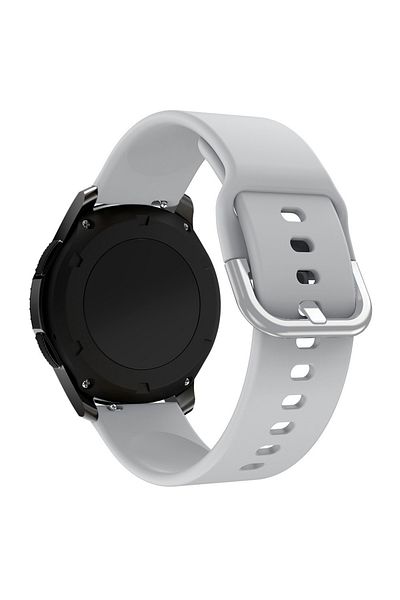APGO Uniwersalny silikonowy pasek do smartwatcha Silicone Strap TYS szer. 20mm szary