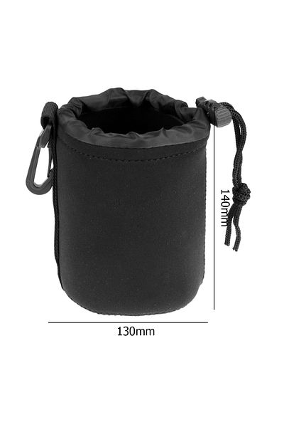 APWIKOGER M A Neoprene Waterproof Camera Lens Pouch Bag Video Lens Soft Drawstring Protector Case For Canon S