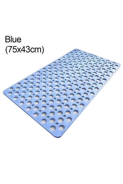 Choice سجادة حمام مانعة للانزلاق والعفن من بلو إيه، مزودة بفتحات تصريف، قابلة...