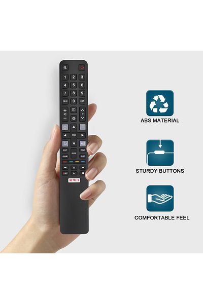 Choice Rc802n 替换遥控器 Rc802N for Smart Tv Tcl 4K Uhd Lcd /Led Smart Tv U43P6046/U55C7006/U49P6046/U65P6046