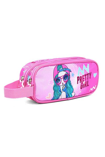 R&B Fuchsia Girls Pencil Pouch
