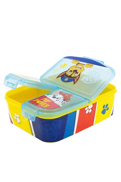 PAW PATROL Sandwich box, multi-compartment, yellow, BPA-free, Pup Power, Paw Patrol