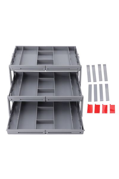 Choice 3 Layers Drawer Organizer Single Row Expandable Folding Jewelry Organizer Tray Earring Storage Displ