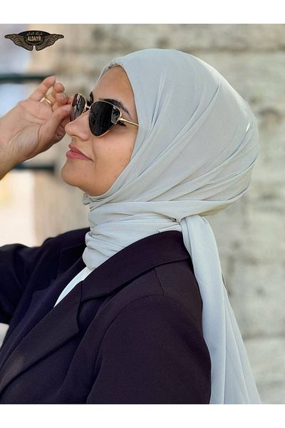 ALADİYAR Ninja Bon Shawl (Chiffon)