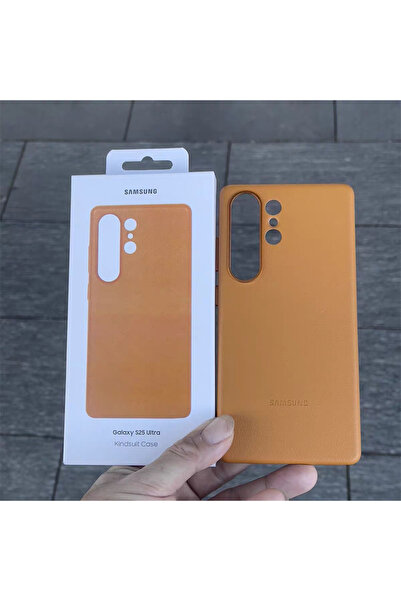 Samsung غلاف هاتف محمول من الجلد Magsafe لهاتف Galaxy S25 Ultra باللون البني وغطاء مغناطيسي