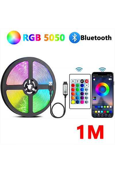 Choice 1M Led Strip Lights Bluetooth Control RGB LED Lights for TV USB 5V Led Tape for TV Backlight Room Pa