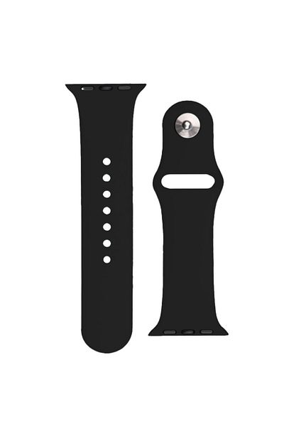 Hurtel Silikonowy pasek do zegarka Apple Watch Ultra 2-9/SE 42/44/45mm Silicone Strap APS czarny