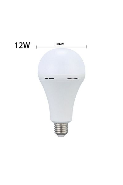 Choice مصباح طوارئ أبيض قابل لإعادة الشحن E27 بقوة 12 واط، إضاءة LED 7 واط/9 واط/12 واط/15 واط، تيار متردد 220 فولت، مع انقطاع التيار الكهربائي