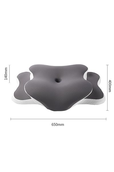 Choice DARK GRAY Ergonomic Cervical Pillow Memory Foam Pillow Neck Pain Relief Comes With Ice Silk Pillowca