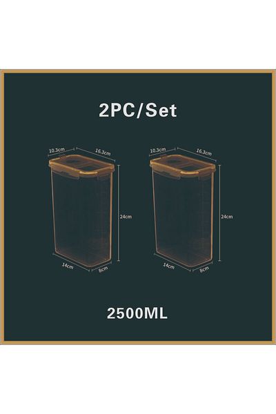 Choice 1-tier 2PC set Blue Food Storage Containers with Lids Stackable Treat Box Containers for Kitchen Pan