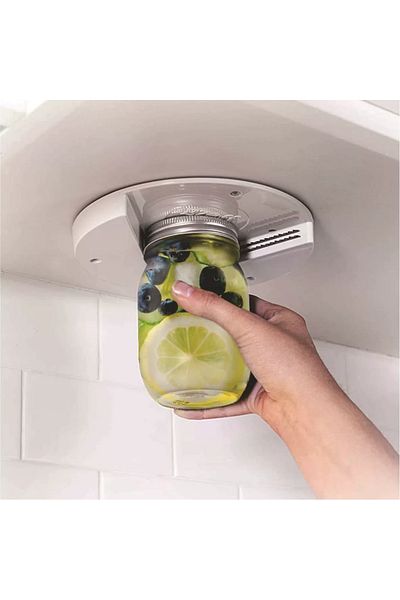 Choice WHITE 1pc Circular Can Opener Kitchen Cabinet Bottom Cover Bottle Opener Table Bottom Can Opener