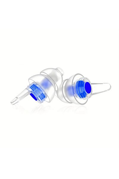 Choice سدادات أذن عالية الدقة من Blue-05 HUAK للحفلات الموسيقية، سدادات أذن قابلة لإعادة الاستخدام مع خاصية إلغاء الضوضاء للحفلات الموسيقية