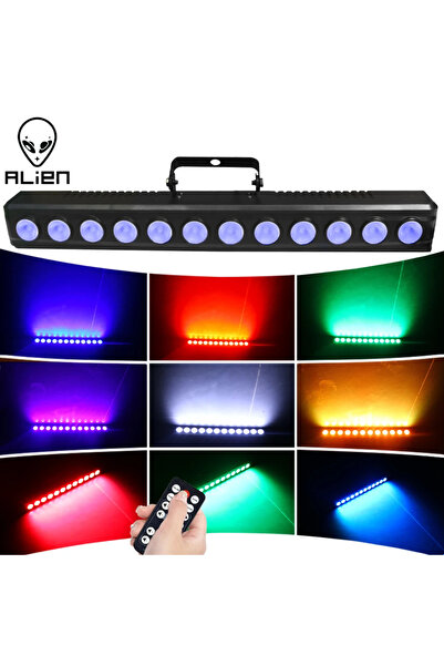 Choice مصباح حائط ALIEN 12 LED RGBW 4IN1 DMX بمقبس أمريكي، إضاءة مسرح حفلات د...